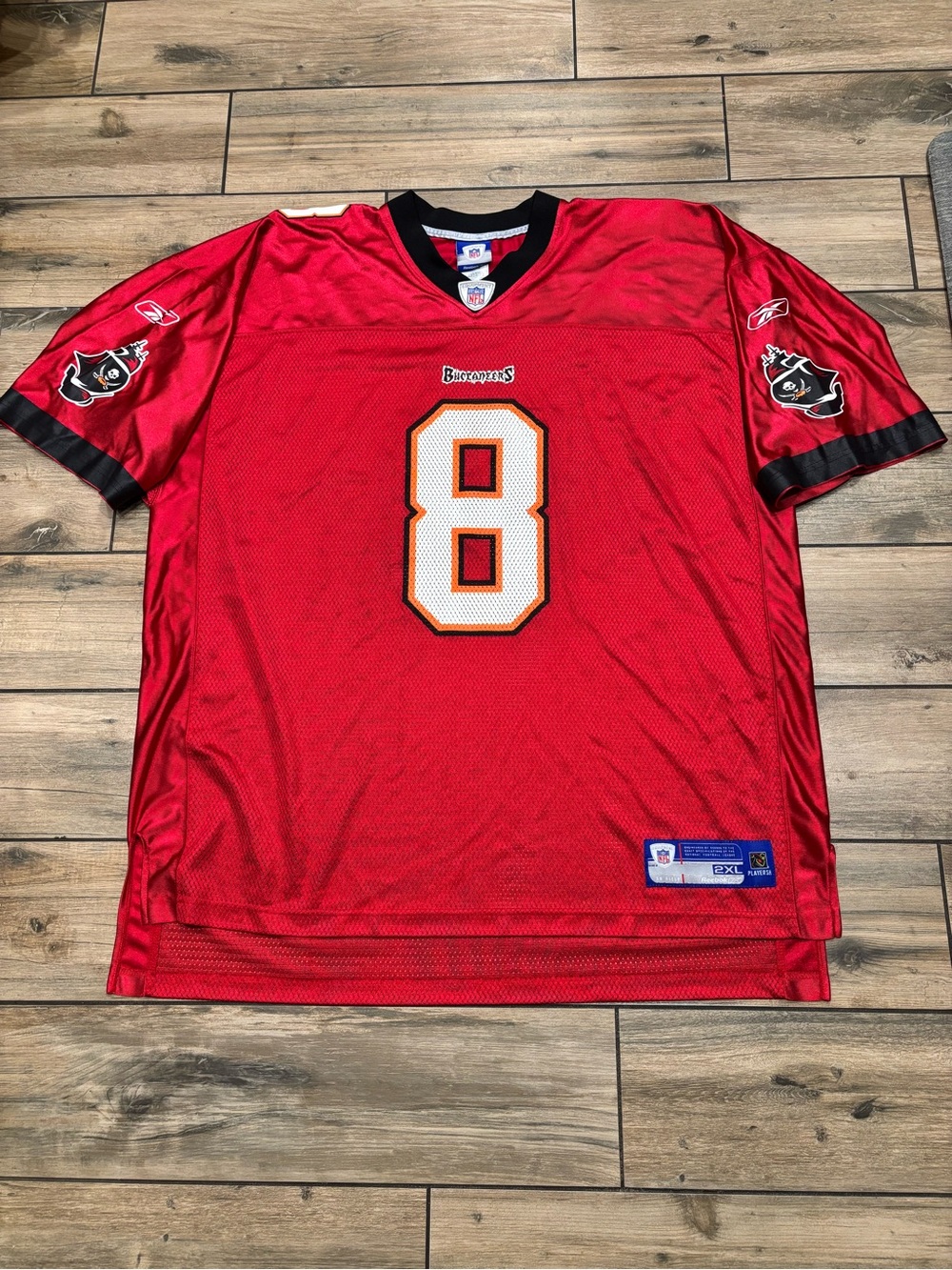Vintage Reebok NFL Equipment Tampa Bay Buccaneers Jersey Red #8 Griese Mens 2XL